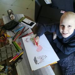 Piotr podczas konsultacji online