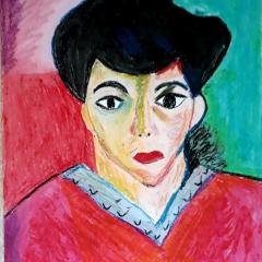 „Portret Pani Matisse”- kopia Henrii Matisse.
